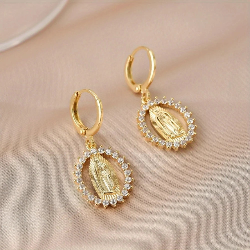 Conjunto Nossa Senhora com Colar e Brincos E10297-01 Soul Fé