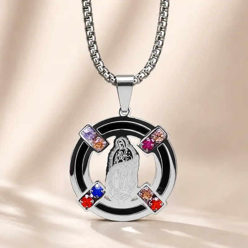 Colar-Nossa-Senhora-Aparecida-Relicario-De-Luz-De-Prata-Soul-Fe