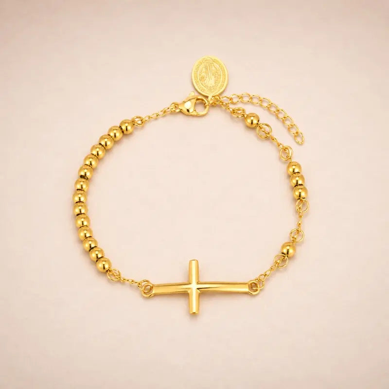 Pulseira-Sao-Bento-Pax-Benedicta-Banhada-Em-Ouro-18k-Soul-Fe