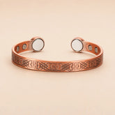 Pulseira de Cobre  Magnética Nó Infinito Vintage Soul Fe