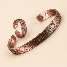 Pulseira de Cobre Árvore da Vida Yggdrasil com Anel Soul Fe