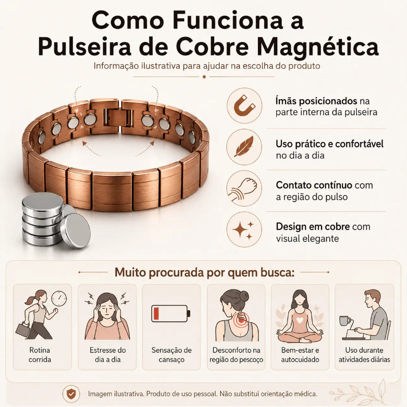 pulseira de cobre beneficios Soul Fe